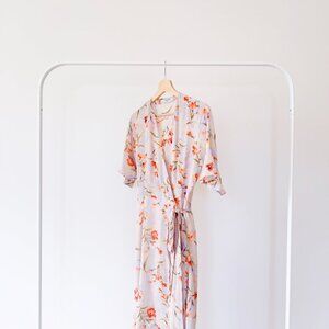 Floral wrap dress